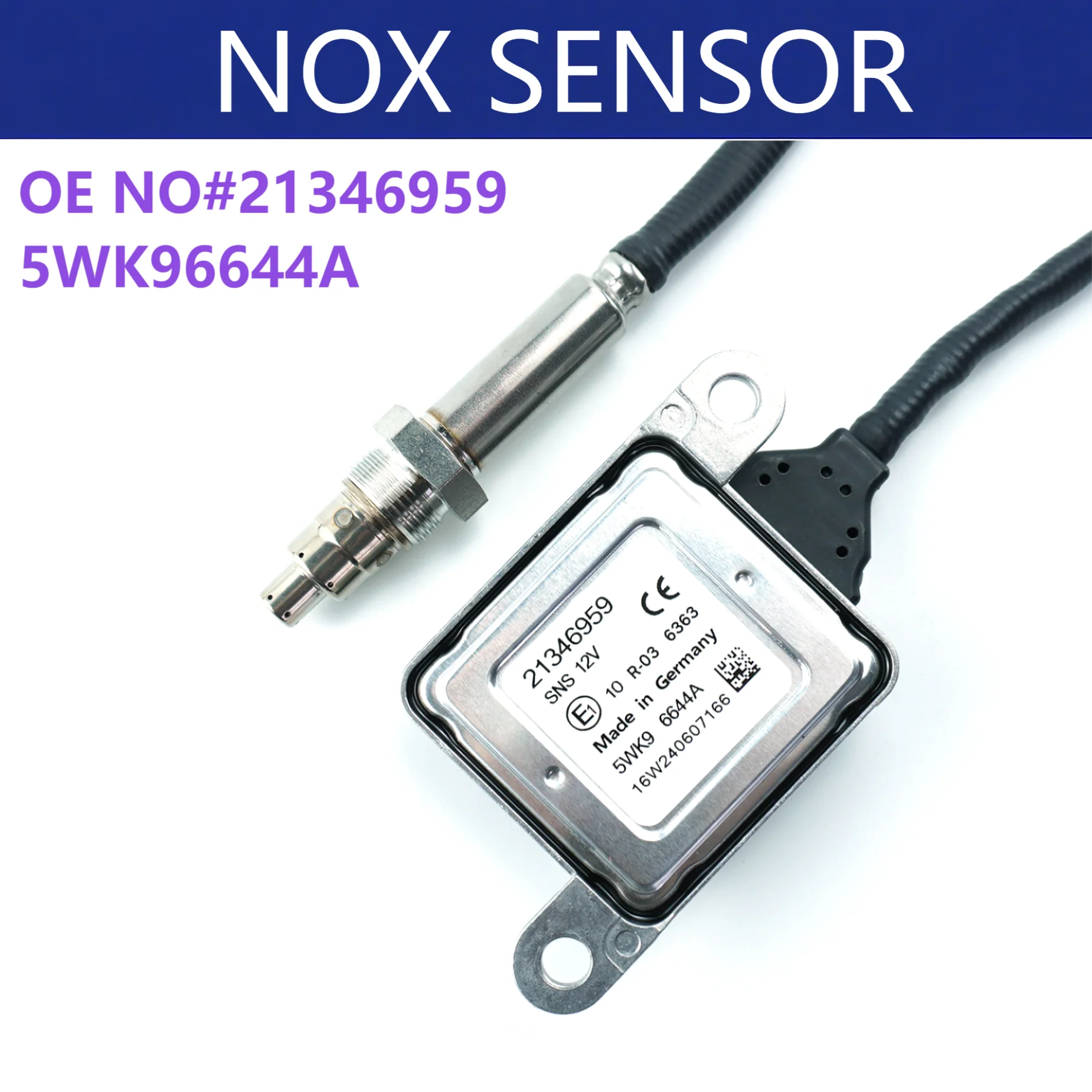 

Brand New High Quality Nox Sensor 5WK96644A Factory Hot Sale Nitrogen Oxide Sensor For Volvo Truck 24v Nox Sensor 5WK96644A
