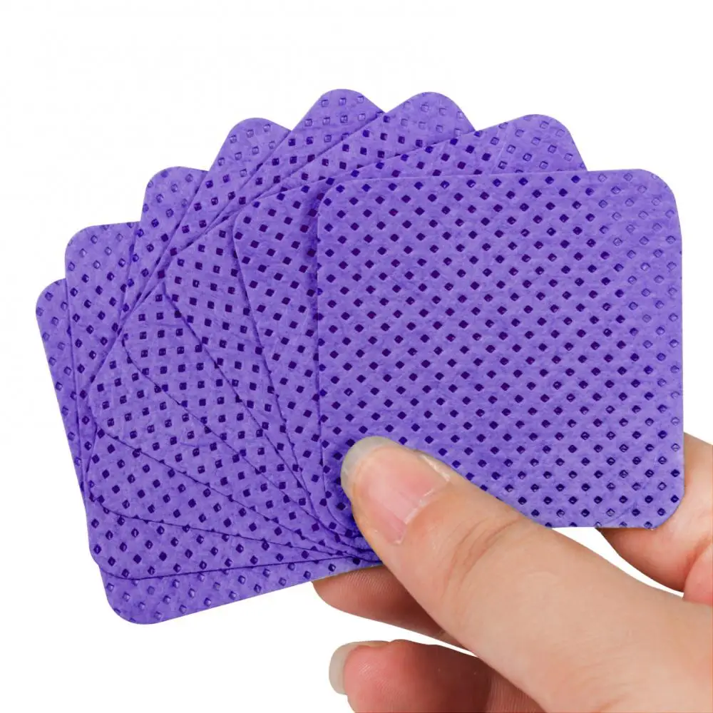 Eliminación eficiente de esmalte de uñas, fácil y conveniente de usar, almohadillas de algodón, eliminación suave de pegamento para pestañas
