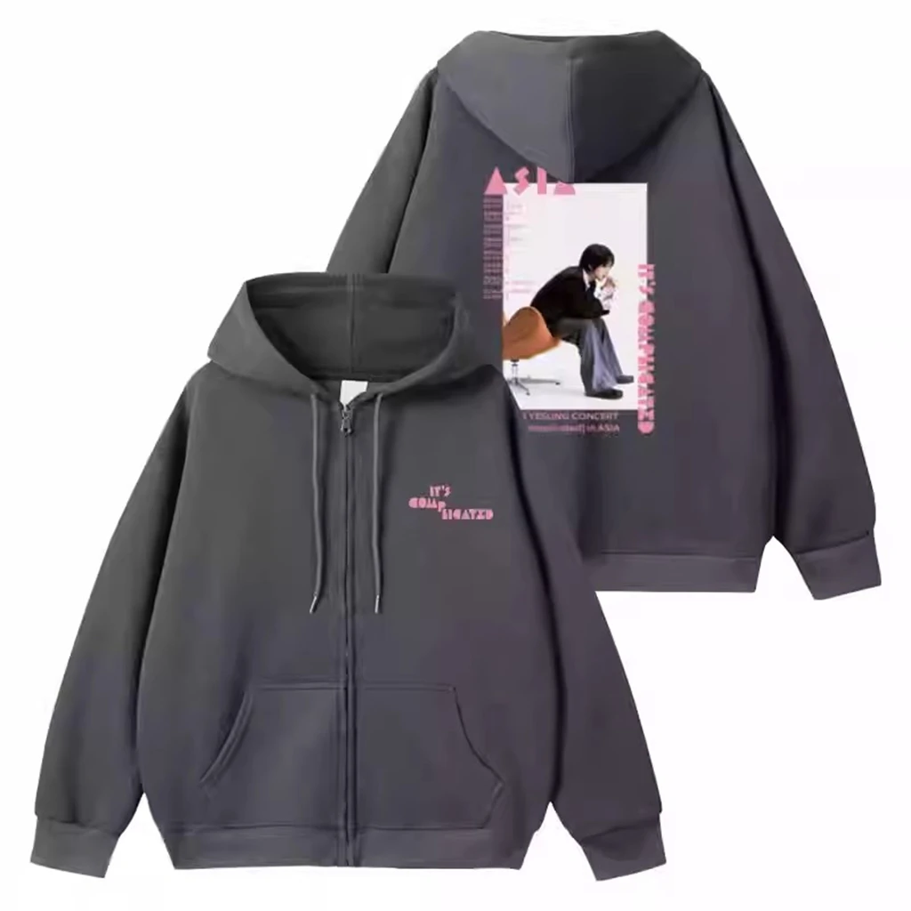 Autumn And Winter Women'S Cotton Hoodies, Casual Fleece Cotton Zipper Jackets, Korean Style Couple Harajuku Long-Sleeved Jackets