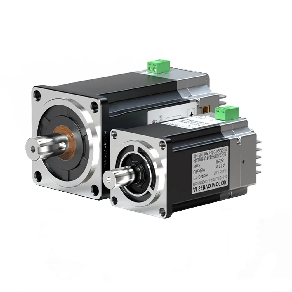 Imagem -04 - Servo Motor de Baixa Tensão 40 mm 57 mm 60 mm 80 mm Flange 17bit Codificador Entrada de Pulso Rs485 3000rpm 24v 48v 200w 400w 750w dc