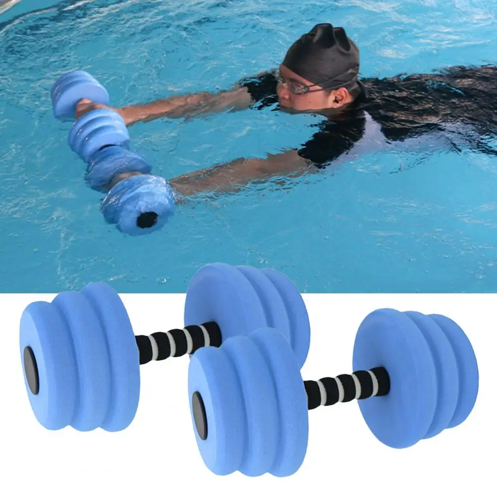 

2Pcs 27cm Dumbbells Water Exercise Foam Dumbbells Pool Weight Workout Equipment Fitness AquaDumbbell Water Aerobics Gear