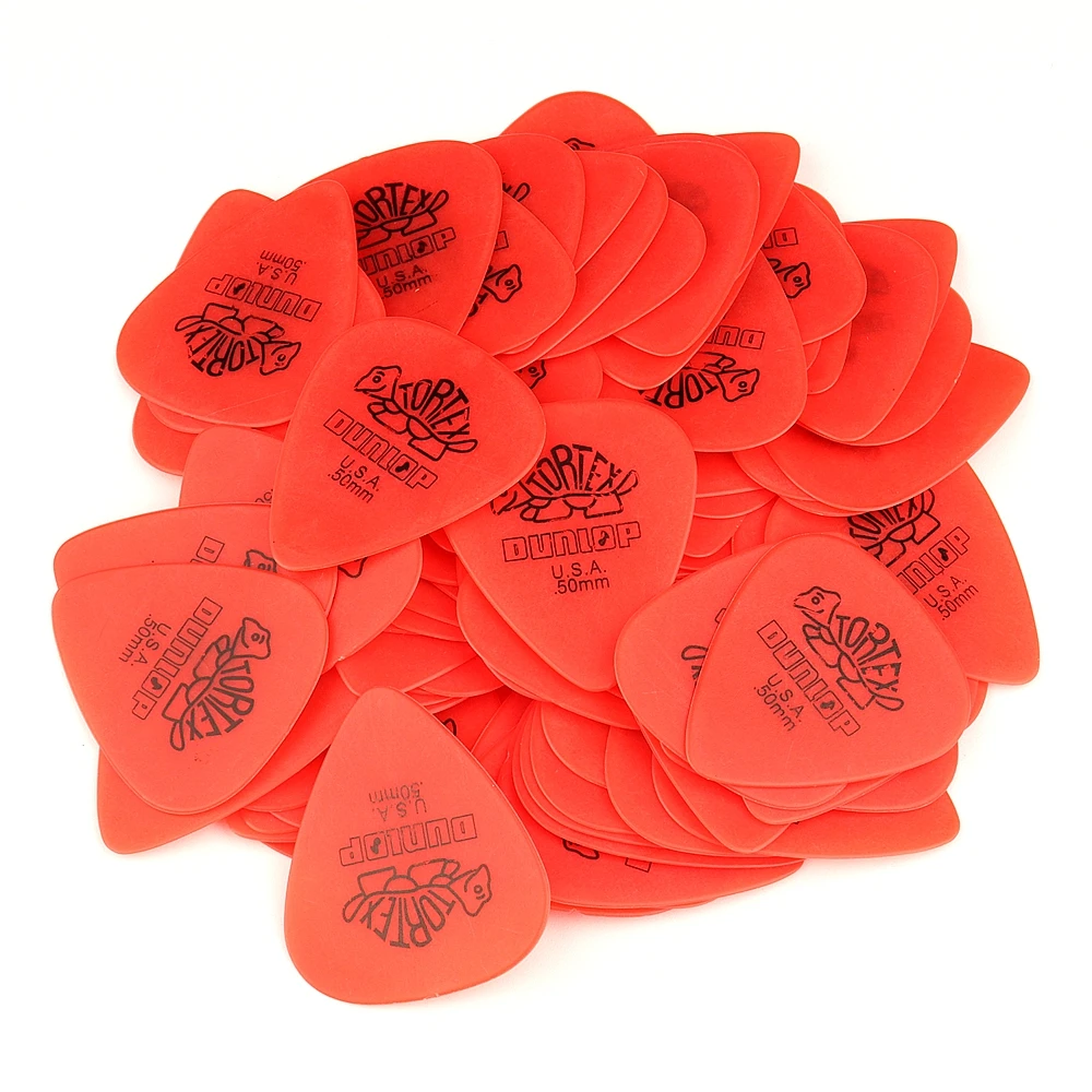 100Pcs Dunlop Plectrums Gitaar Plectrum Voor Elektrische Gitaar Bas Parts Accessoires 6 Soorten Dikte Plectrum