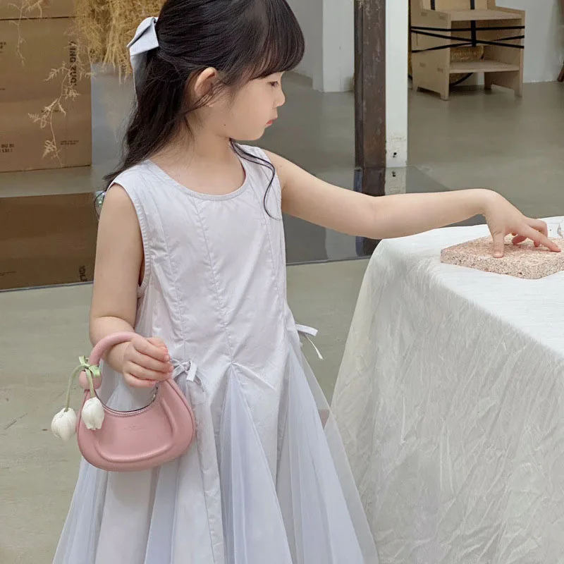 MILANCEL Summer Kids Handbag 5-12T Cute Tulip Girls Shoulder Bag 8 Colors Minimalist Children Mini Bag - view 2