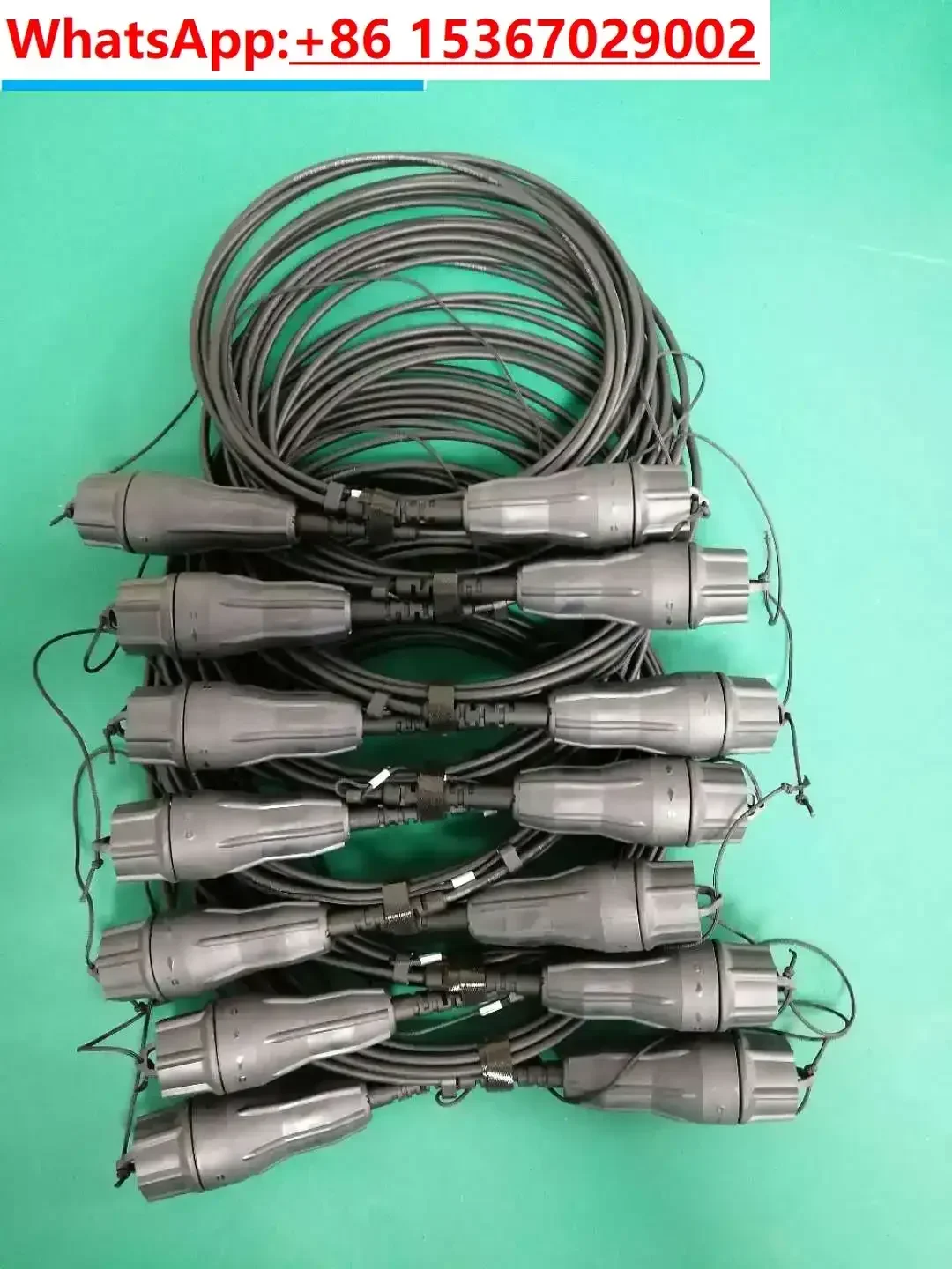 Waterproof fiber optic connector, field armored jumper, tail fiber base station, pulling out fiber optic jumper by 50 meters