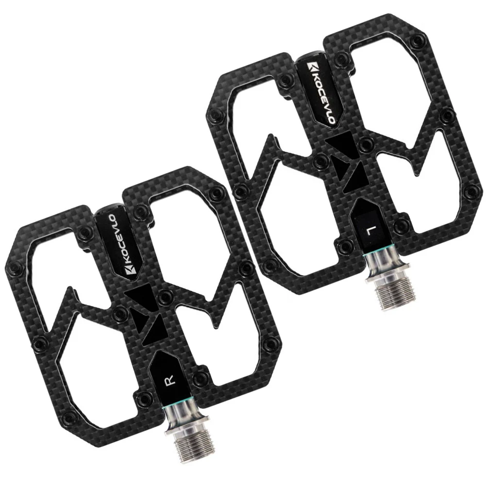 Advanced Bicycle Pedals Crafted from Carbon Fiber and Ti Alloy Weighing Only 193g for Enhanced Cycling Experience