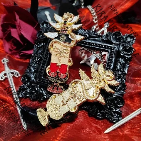 

Люцифер Косплей Концепция Парфюмерная серия Значок Нагрудник Fangoods Hazbin Hotel Аниме Эмблема Украшения Манга Товары Подарок