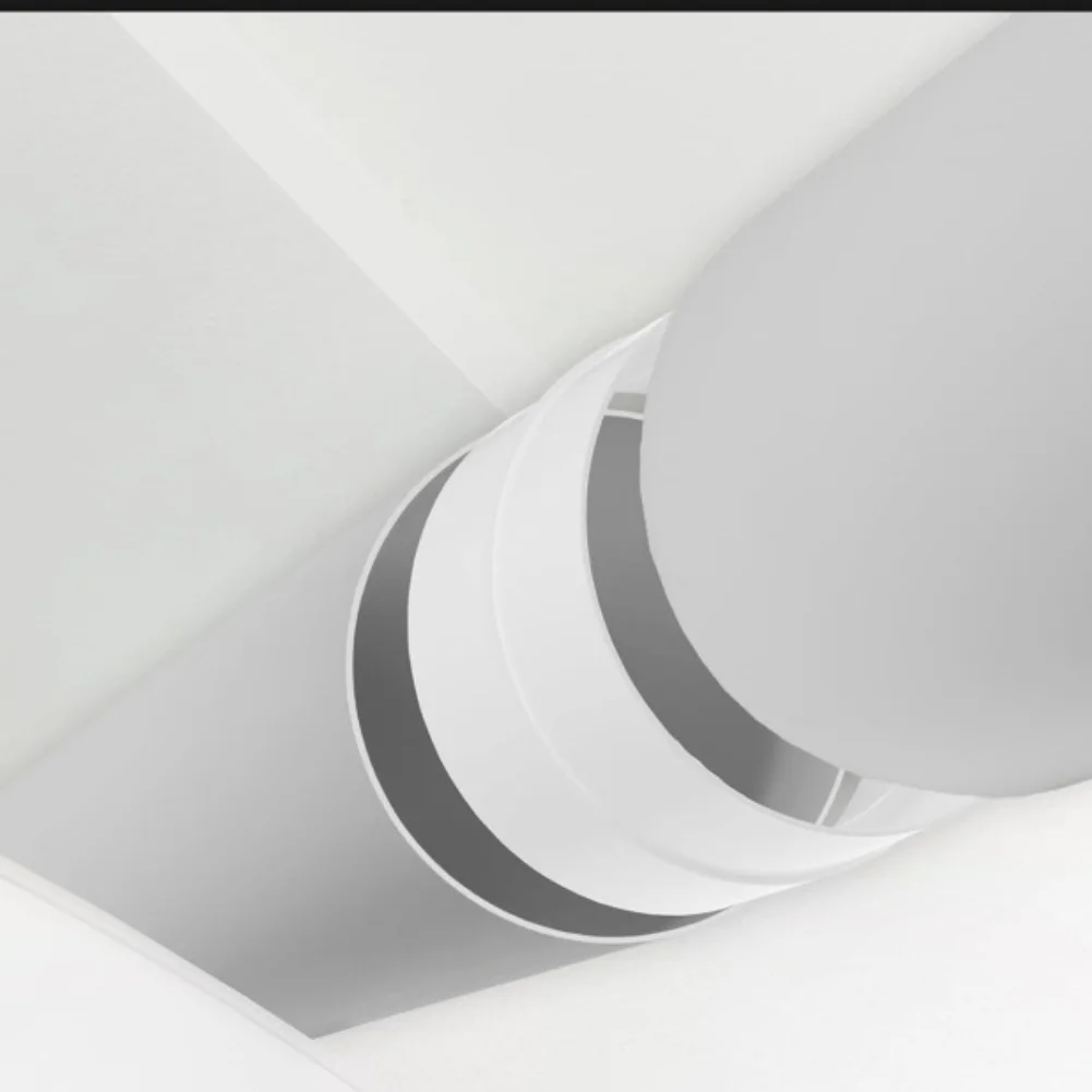 Round Duct Transition Piece for Ventilation Systems Designed for Airtight of 100mm and 150mm Diameter Duct Segments