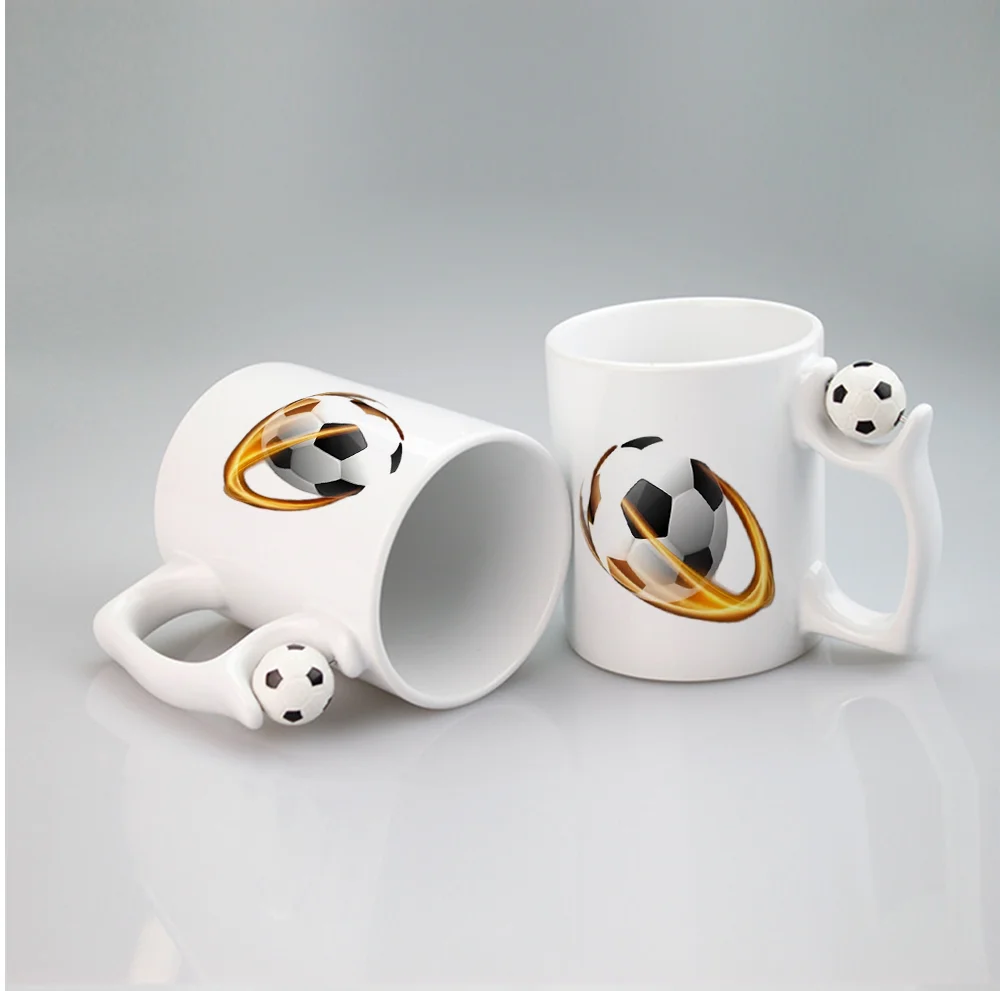 แก้วกาแฟเซรามิกพร้อมลายลูกฟุตบ - 3D Printing Watch บทวิจารณ์และราคา