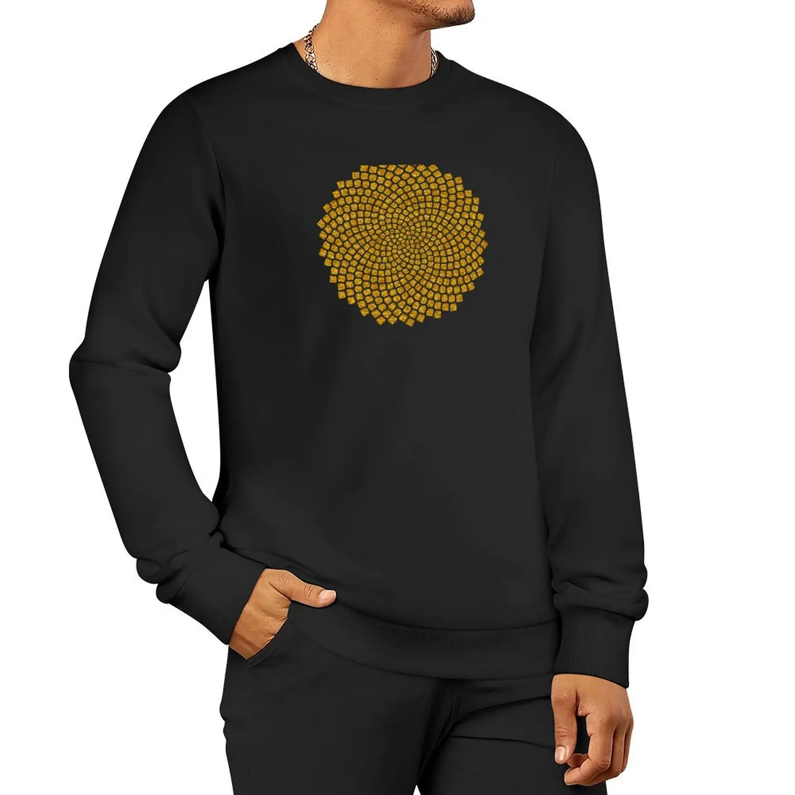 Sunflower, Seed, Fibonacci, Spiral, Golden Ratio, Math, Geometry Sweatshirt autumn tracksuits new sweatshirts