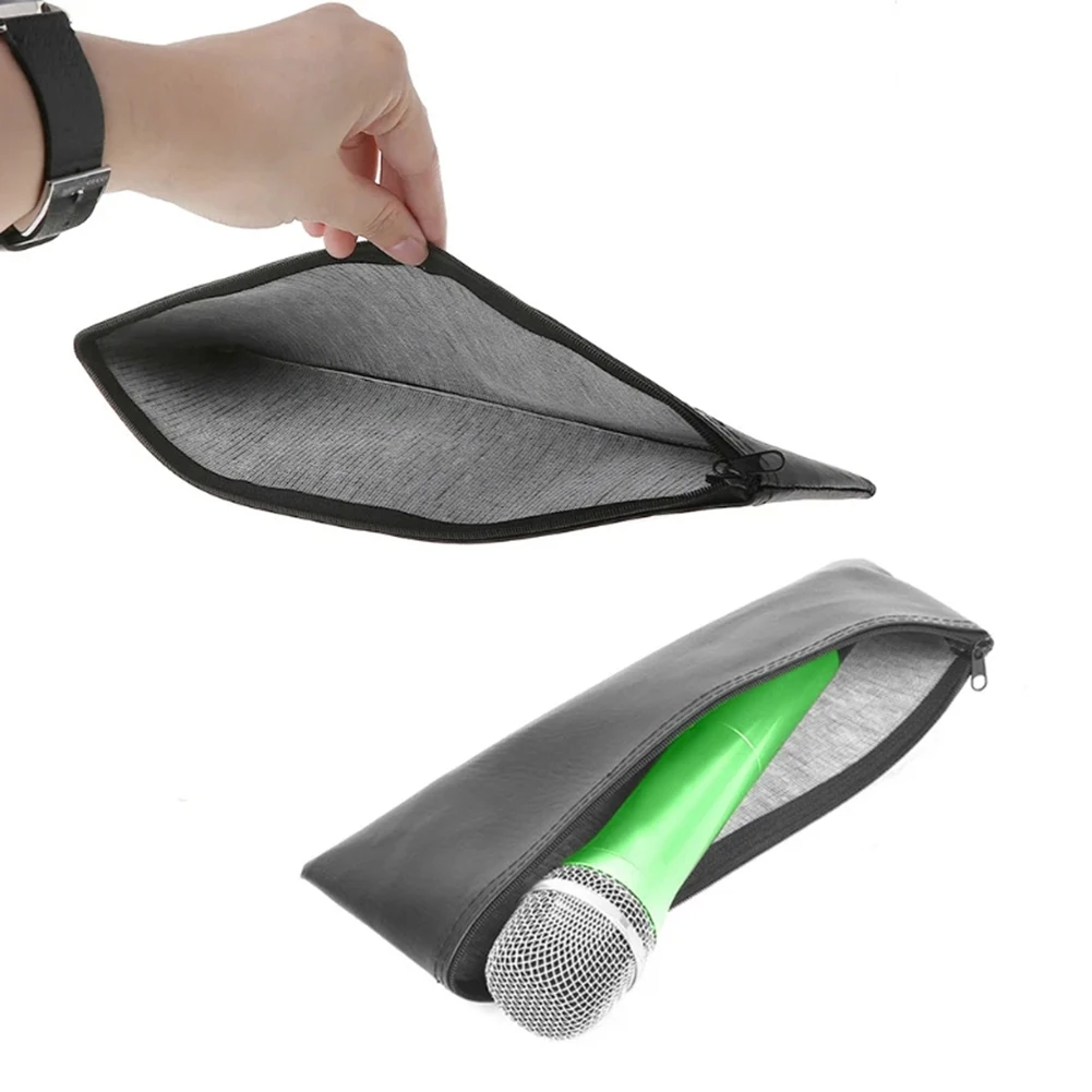 Microphone Storage Bag Portable Soft Organizer Pouch For Shure Wireless Handheld Microphone Full Protective Cover