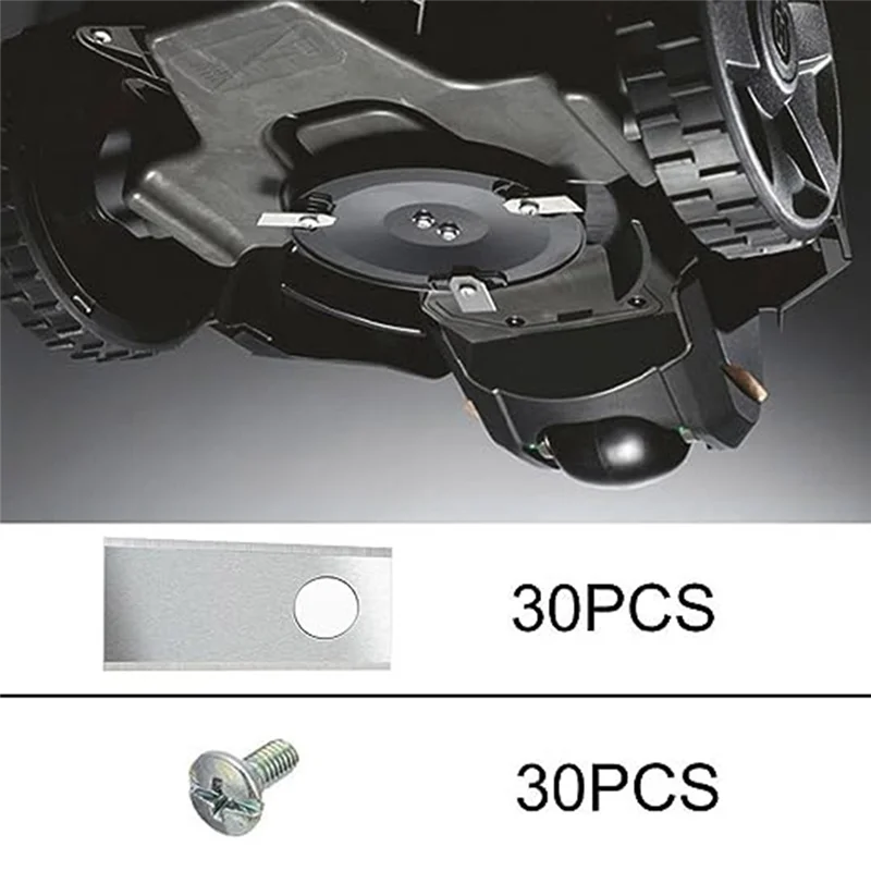 Lame de rechange antirouille durable pour robot MIIMO, 30 pièces, pour tondeuse à gazon monotrou