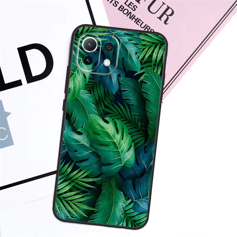 Tropical Leaf Pattern Case For Xiaomi 13T Pro 14 11T 12T 12 13 Lite POCO F5 X3 X4 X5 X6 Pro F3 M5s M6 Pro Cover image 4