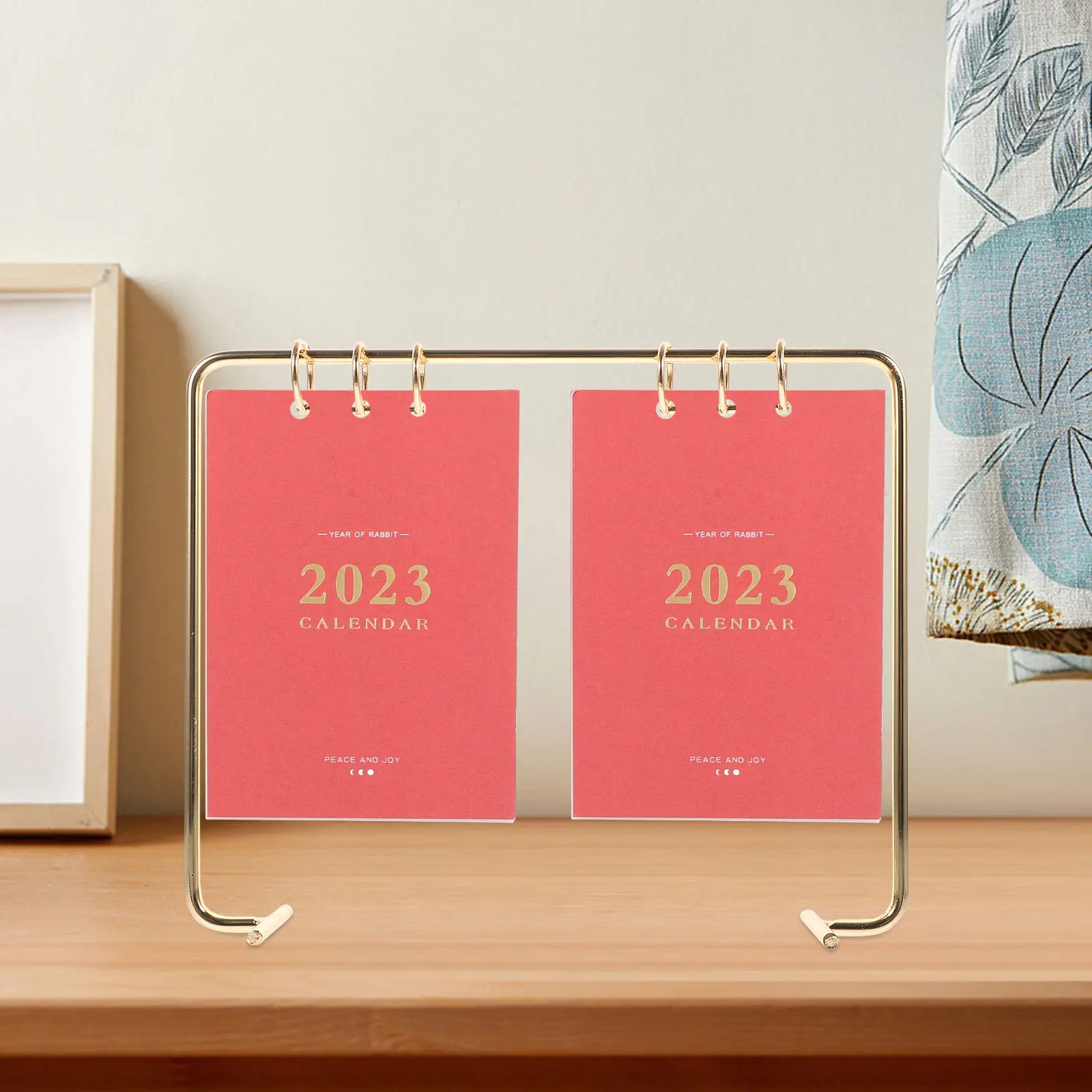 Desk Calendar Bracket Iron Tabletop Stand Fine Workmanship Flip Calendar Holder Rack Home Office Desktop Decor Creative Support