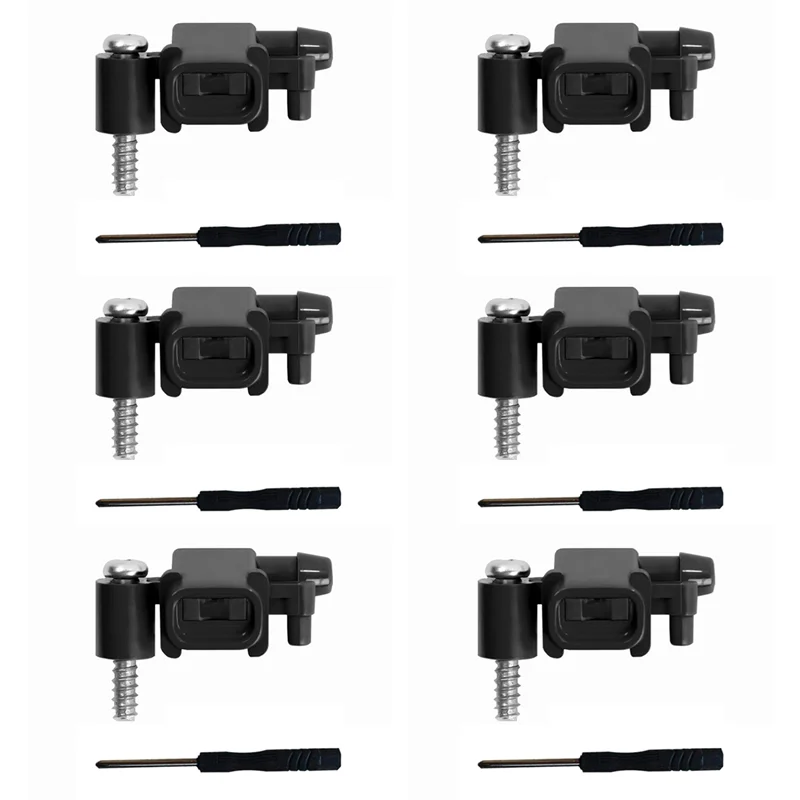 6X Spray Nozzle For Irobot Braava Jet M6 240 241 244 Series Robot Vacuum Cleaner Replacement Nozzles Black-B61B
