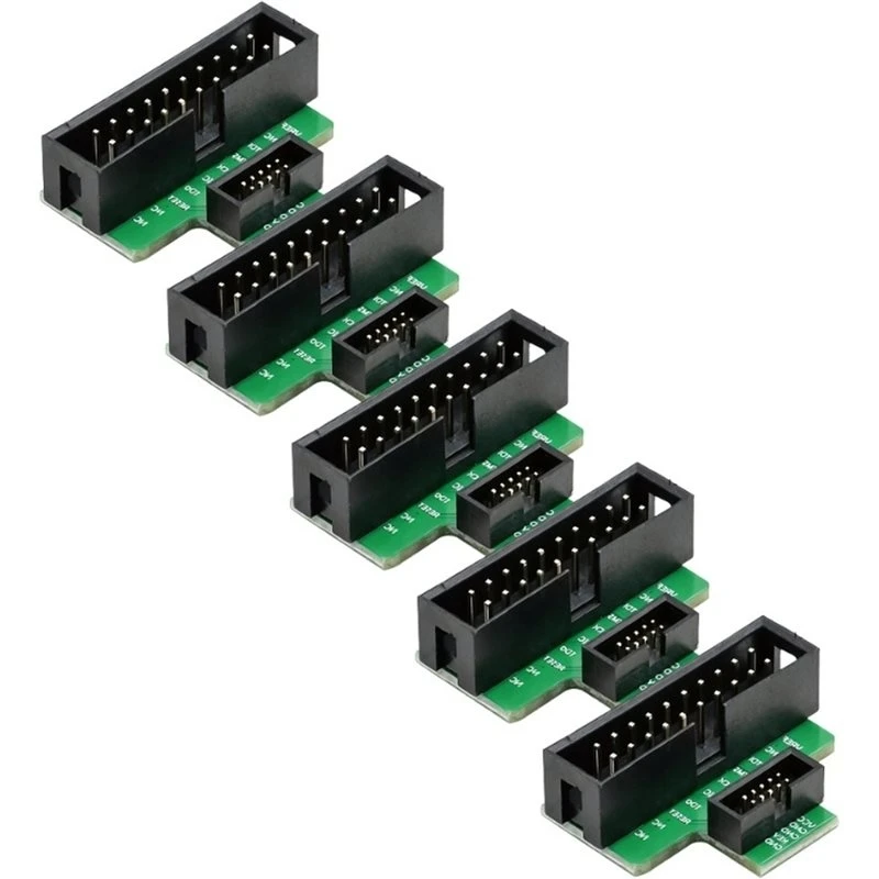 5Pcs 1.27Mm JTAG Adapter 20-Pin To 10-Pin For JLINK/SWD-Y41A