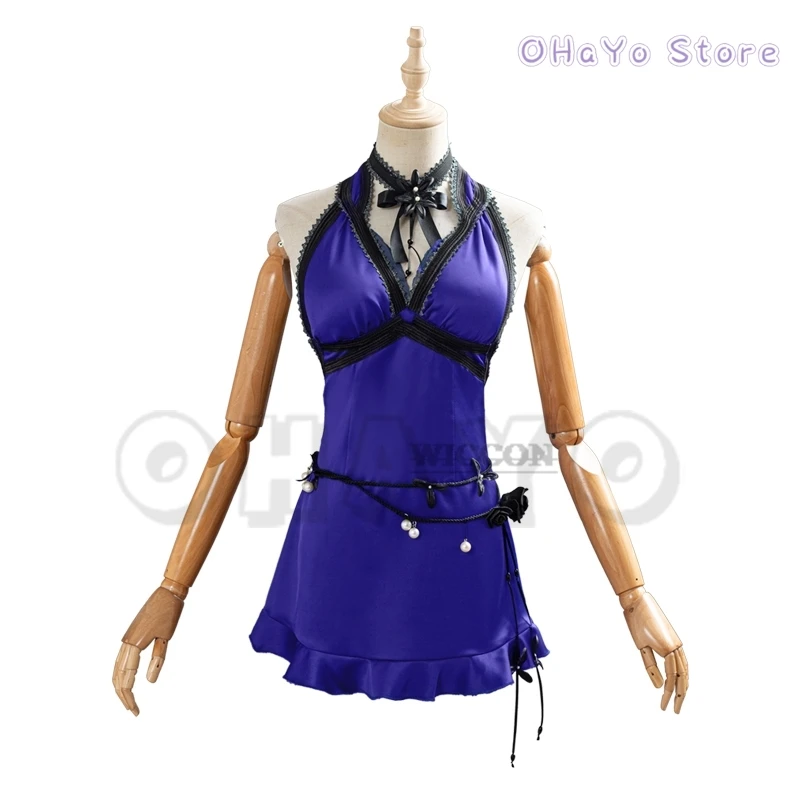 Игра Final Fontasy VII Remake Тифа Локхарт, карнавальный костюм на Хэллоуин, карнавальная праздничная одежда, платье, маскировка для женщин, парик