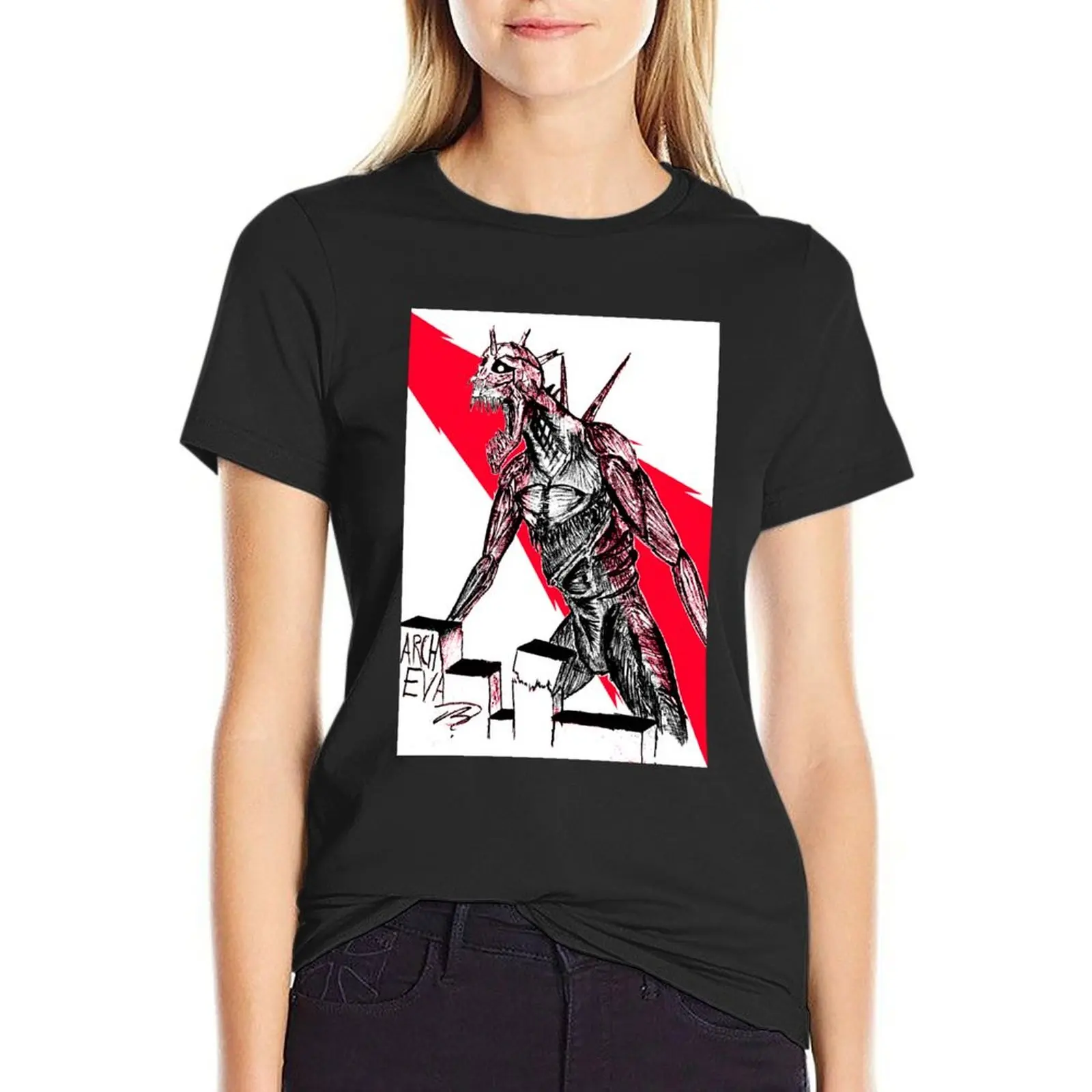 ARCHEVA #3 (Full Art, White) T-Shirt cute clothes hippie clothes anime clothes funny tops Women