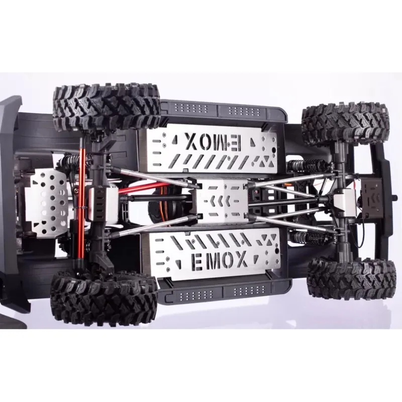 For CROSSRC EMO X7 XL4 1/8 Scale RC Crawler  Metal Skid Plate Chassis Armor Lightweight Hollow Design Rustproof Upgrade Parts