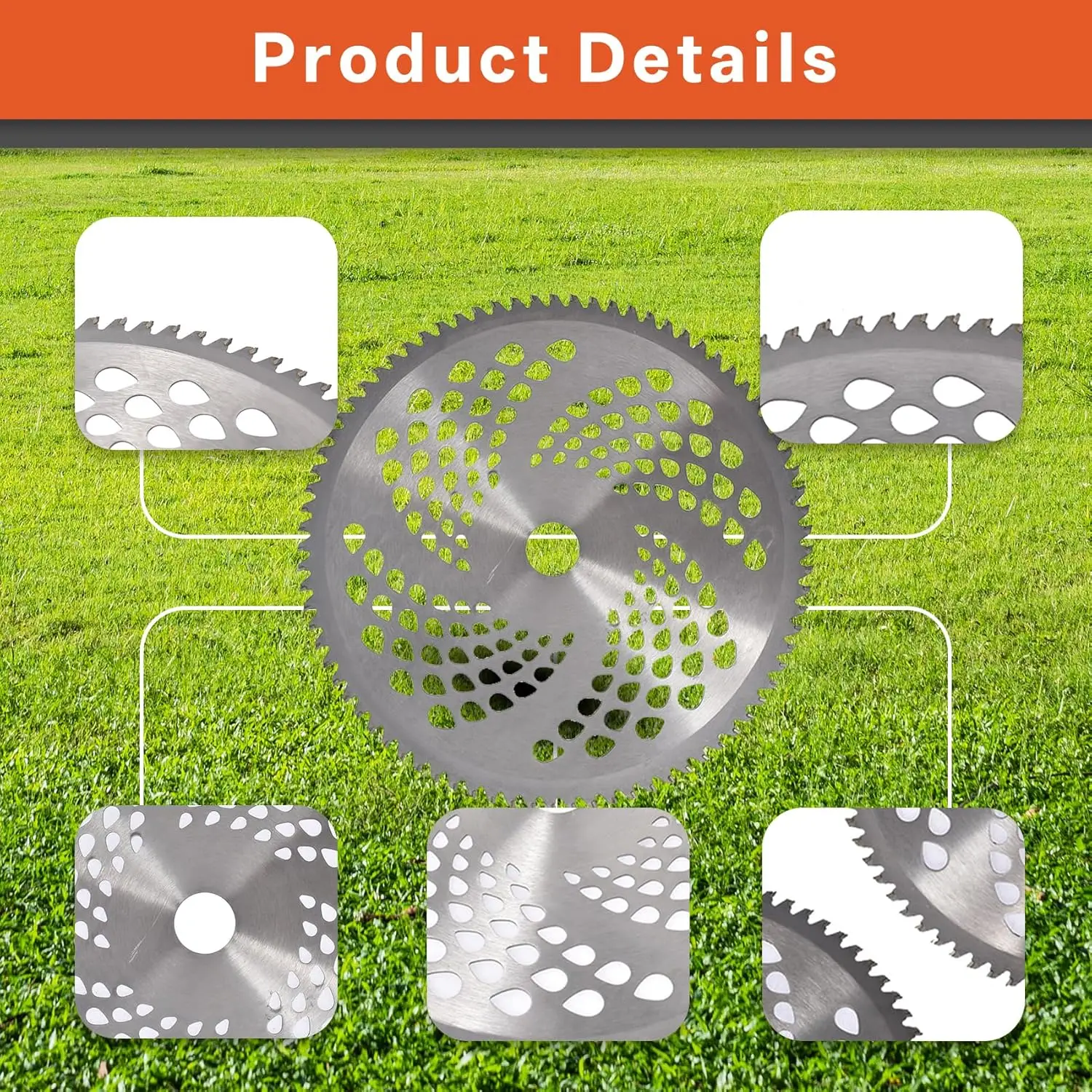 10Inch 40T/60T/80T Carbide Tipped Alloy Brush Cutter Saw Blade Lawn Mower Grass Trimmer Garden Tool Replacement Cutting Disc