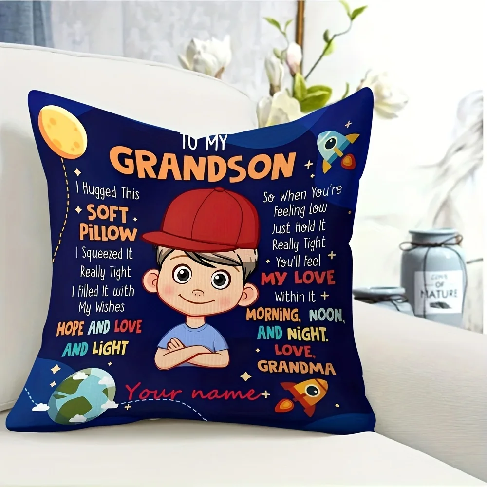 1pc, Modern Style Short Plush Pillowcase, 