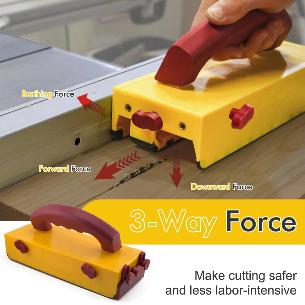 QDHWOEL Push Block For Table Saw Router Table Band Saw Jointer Safe Tool For Thin Rip Difficult Cuts