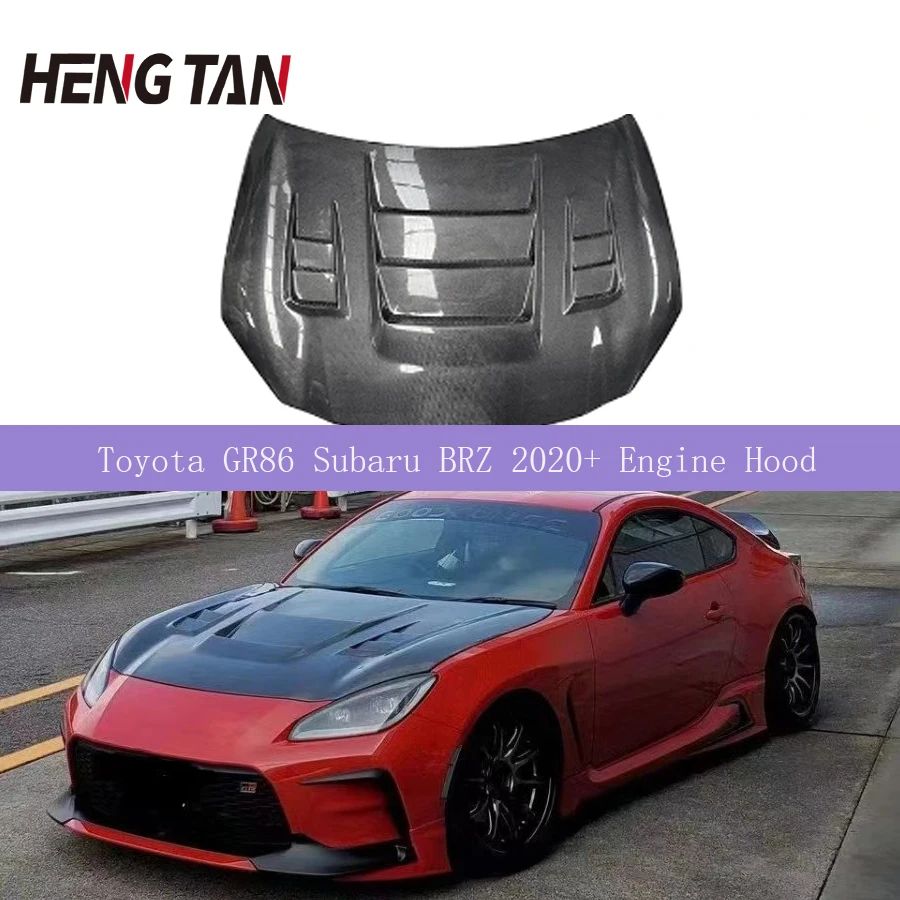 For Toyota GR86  ZN8 ZD8 ZC8 Subaru BRZ 2019+ Carbon Fiber Car Front Bumper Engine Cover Hood Bonnet Vent Parts Body kit