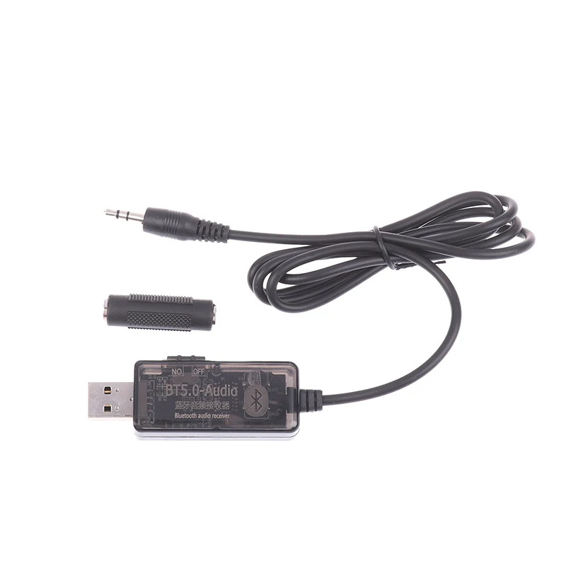 Wireless USB Audio Speaker for Car, Bluetooth Receiver, AUX Cable, Headset Conversion Module Adapter