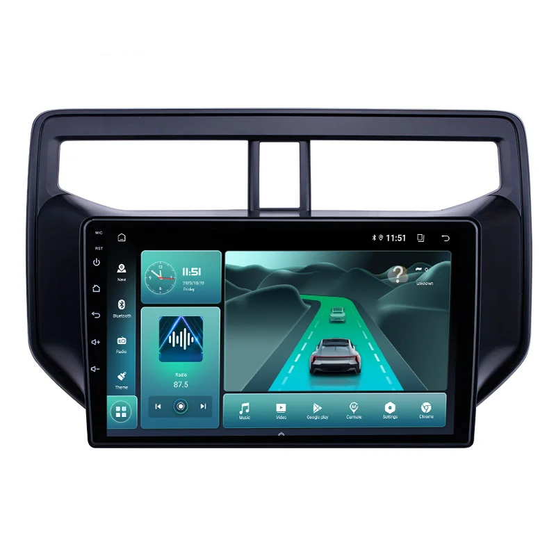 راديو السيارة شاشة تعمل باللمس أندرويد 13 نظام نظام نظام تحديد المواقع سيارة فيديو مشغل ديفيدي الوسائط المتعددة ستيريو DSP لتويوتا راش 2010-2019