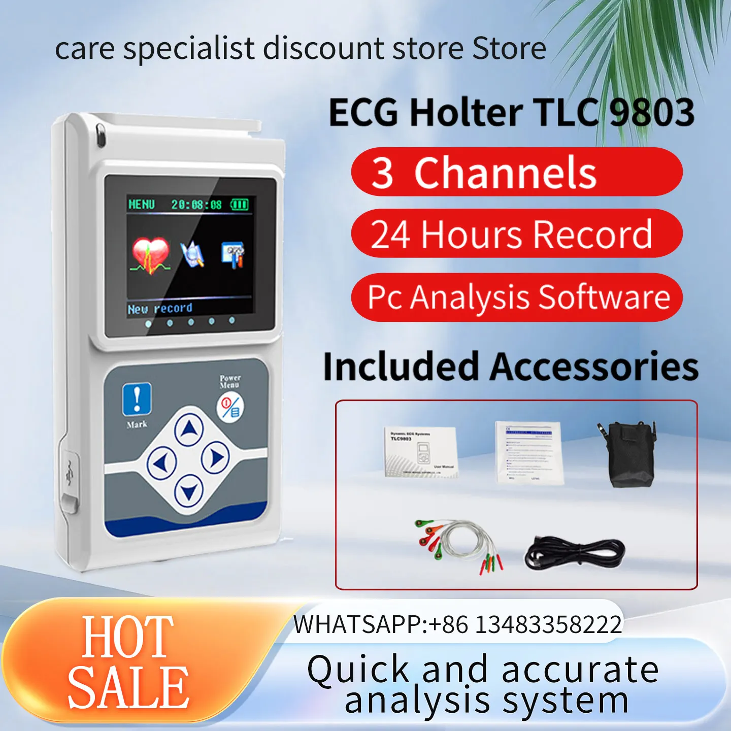 مُحلِّل مُراقبة هولتر ديناميكية 24 ساعة CONTEC TLC9803: تقييم شامل لمُعدّات مُراقبة القلب المحمولة