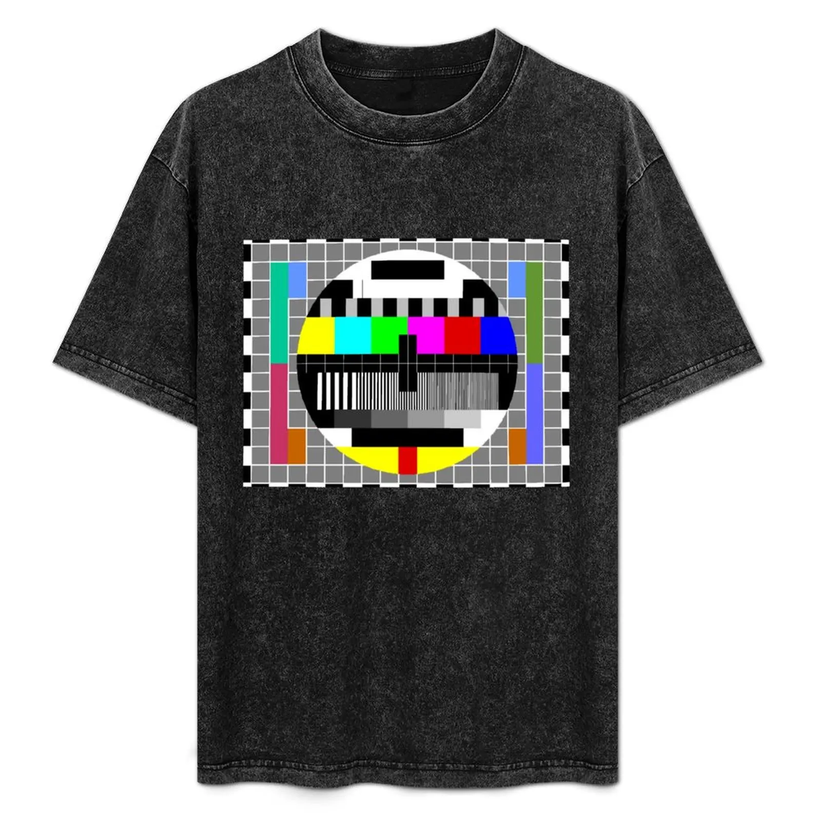 ABC TV Test Pattern T-Shirt plus size tops graphic t shirts shirts men graphic