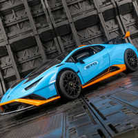 rastar 1:18 Lamborghini Huracan STO alloy sports car model large static car ornaments decorations the door can be opened