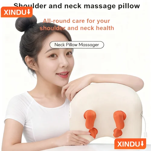 Imagen 2 del producto SPA almohada portátil masajeador persona perezosa hombro principal profesional súper fuerte masaje de cuello inalámbrico almohada cálida tipo Massa