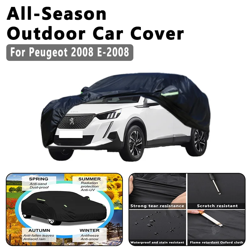 

All-Season Car Cover for Peugeot 2008 E-2008 - Outdoor Full Protection, Waterproof Dustproof Sunproof Auto Exterior Accessories