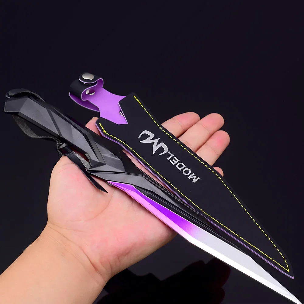 18/30cm Valorant Game Peripherals Weapon Model Singularity Knife Toy Sword Cosplay Metal Katana Blunt and Safe Gifts for Boys