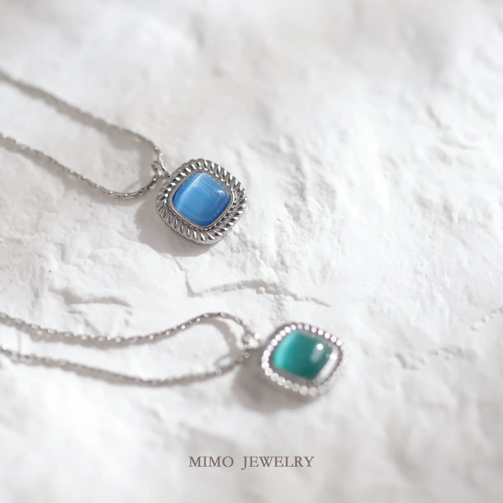 

1pcs Titanium Steel Gold-plated Blue-green Opal Cubes Charms Pendant For Jewelry Making DIY Bracelet Accessories Findings