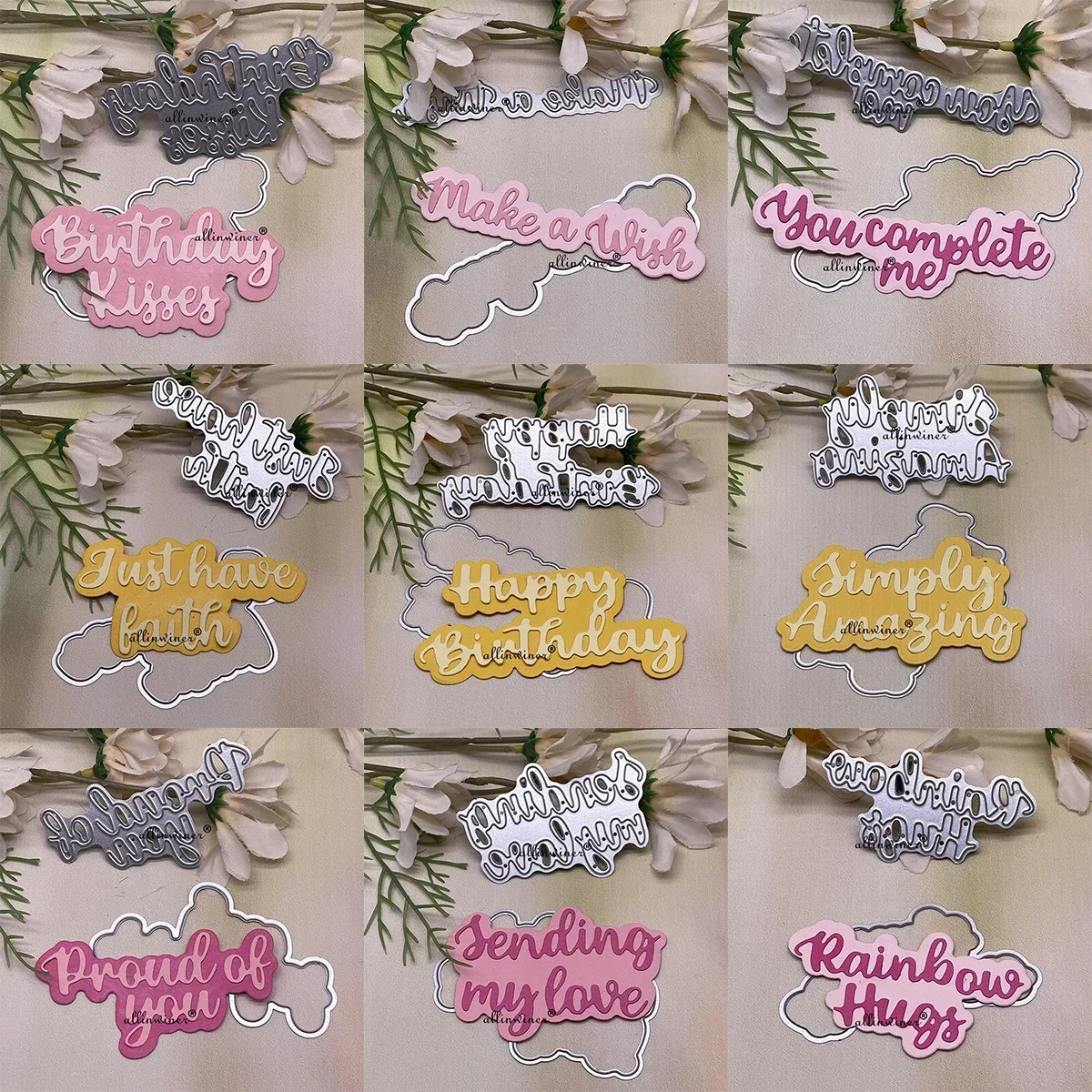 

Новая серия металлических вырубных форм для рукоделия: трафареты для скрапбукинга, тиснения, карточек и альбомов