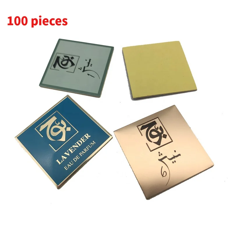 

10 0.Zhang.Custom.Hot sales customized designs aluminium embossed logo sticker metal perfume bottle packaging label