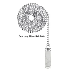 30.5/90/100cm Pull Chain String Extension Bathroom Toilet Pull Chain Cord Handle For Ceiling Fan Light Switch