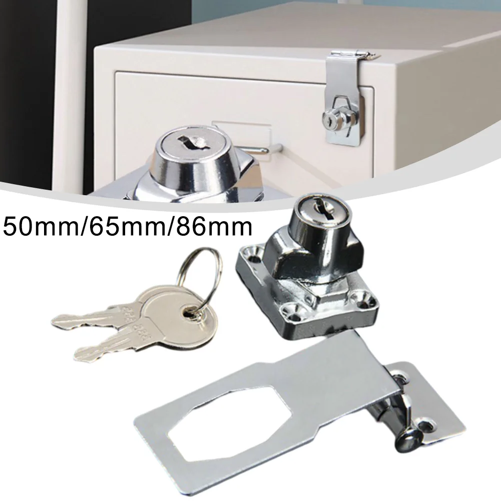 90 Degree Refrigerator Lock Drawer Lock Freezer Lock Cabinet Door Lock Metal Key Hasp Locks Key-operated Locking And Staples