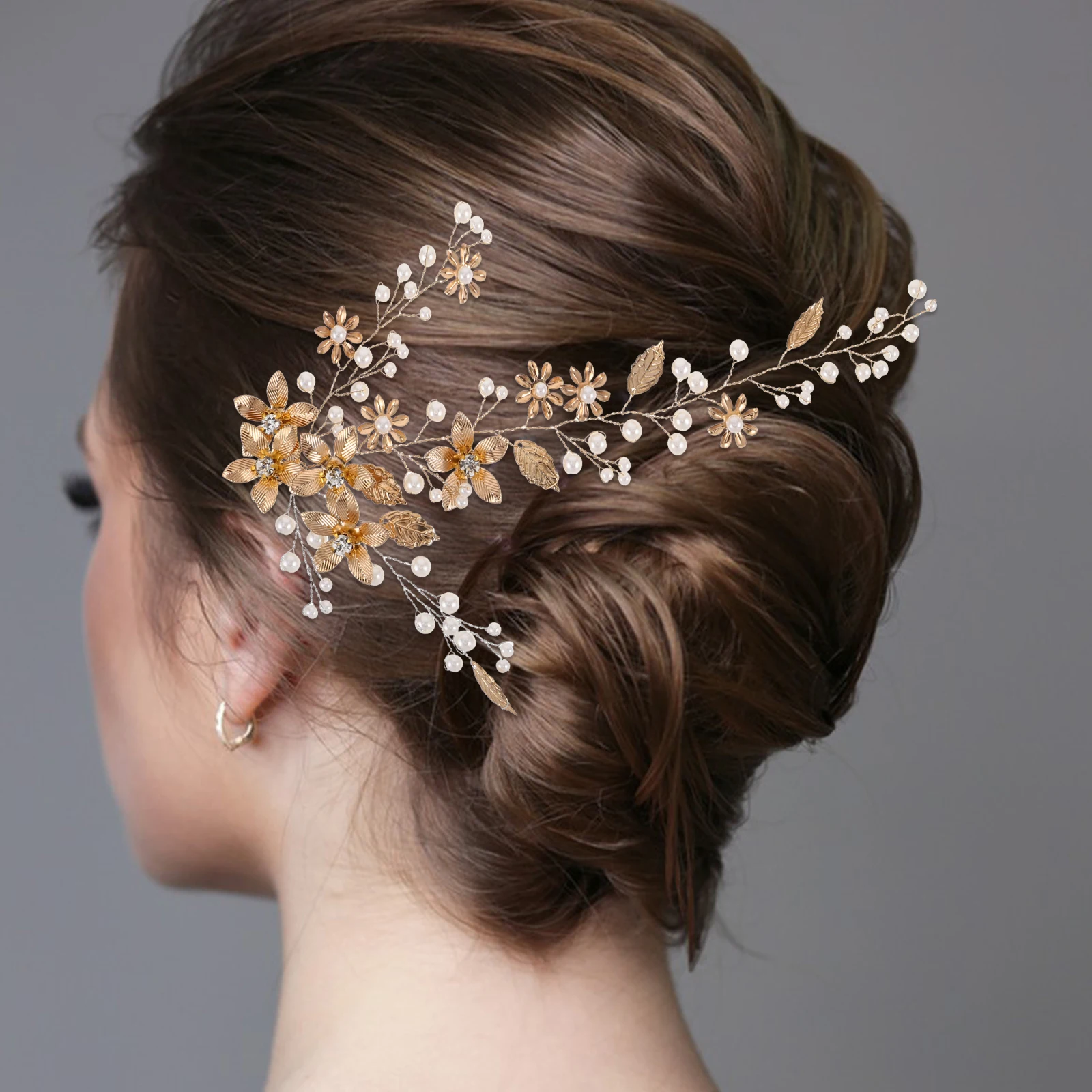 

Bridal Headwear Headpiece Accessories Bride Accessory for Wedding Hair Decor Beaded