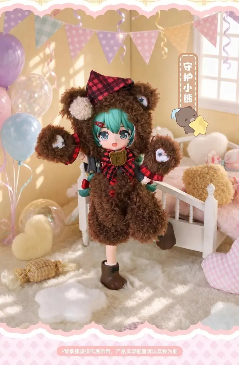 Blokees Hatsune Miku Blind Box DaaLaMode Fluffy Sweet Dream Party Posable Joint Doll Collectible Anime Figure Hobby Display Gift