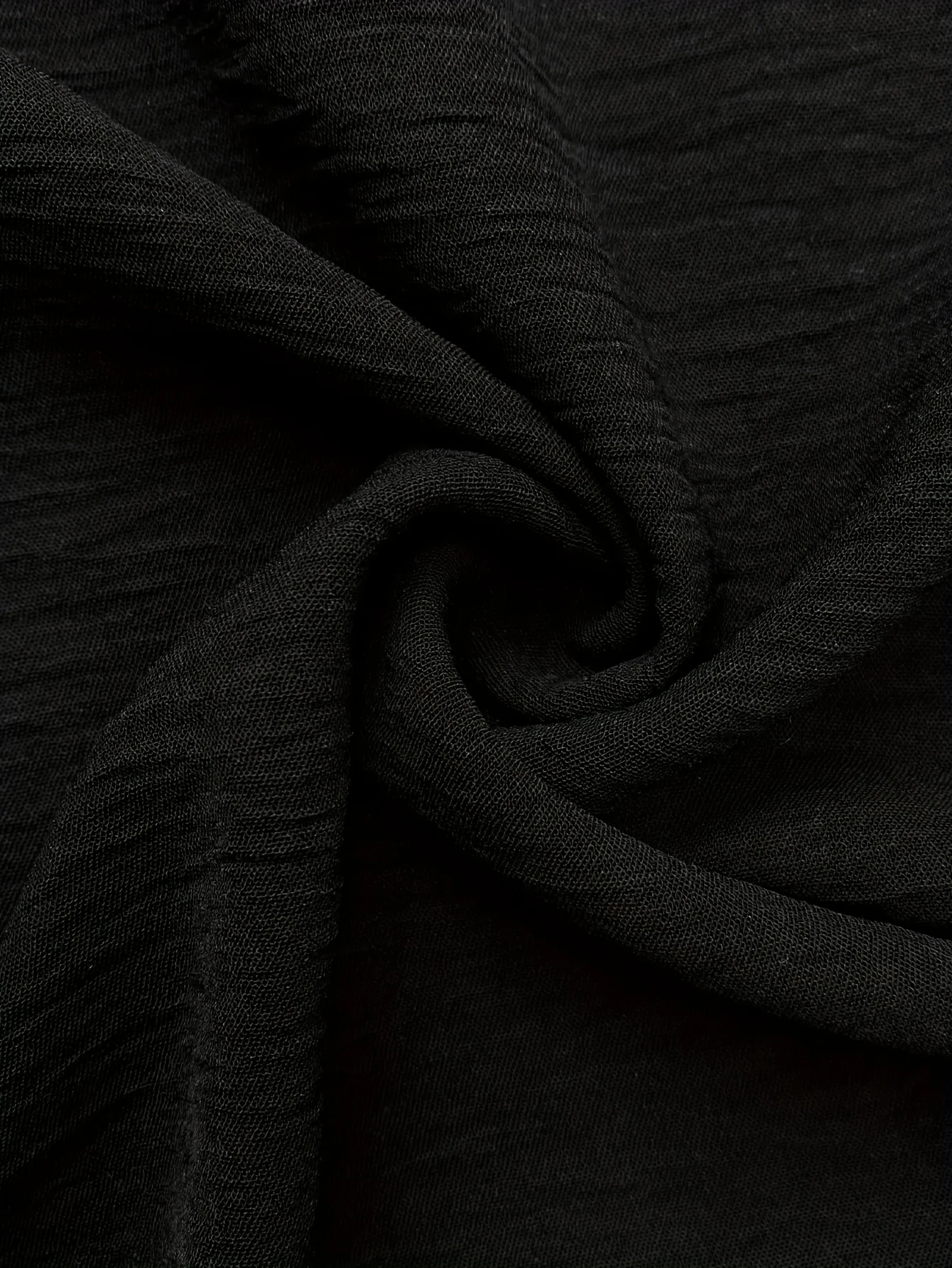 Loose fitting woven fabric mid length pants with gold ring chain decoration, casual comfortable fashion knit wide leg pants