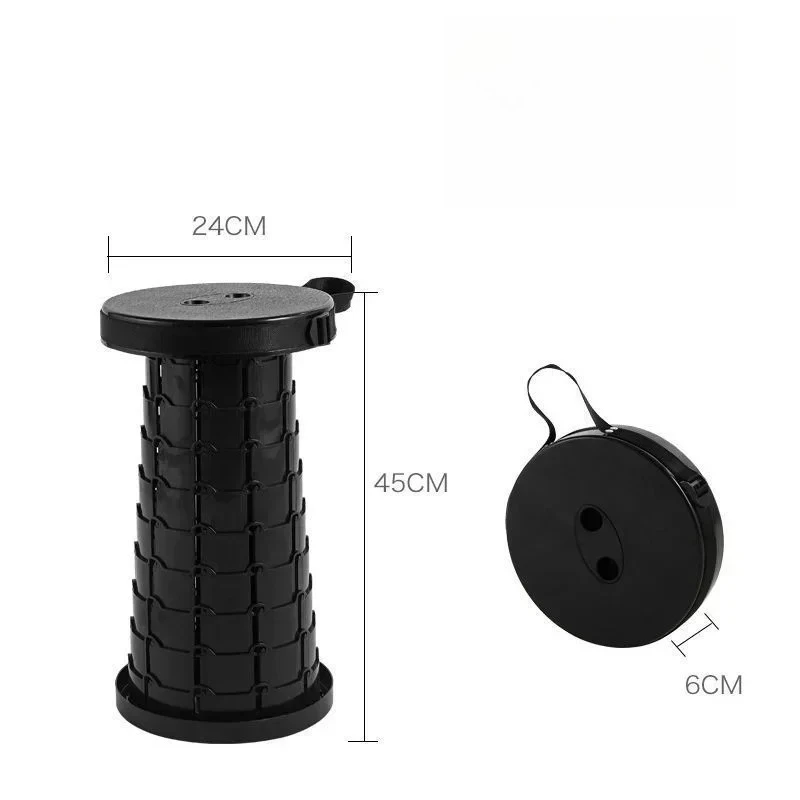 For Fishing And Traveling Ottoman  Small New Portable Retractable Plastic Stool Light Weight Strong Adjustable Foldable Chair