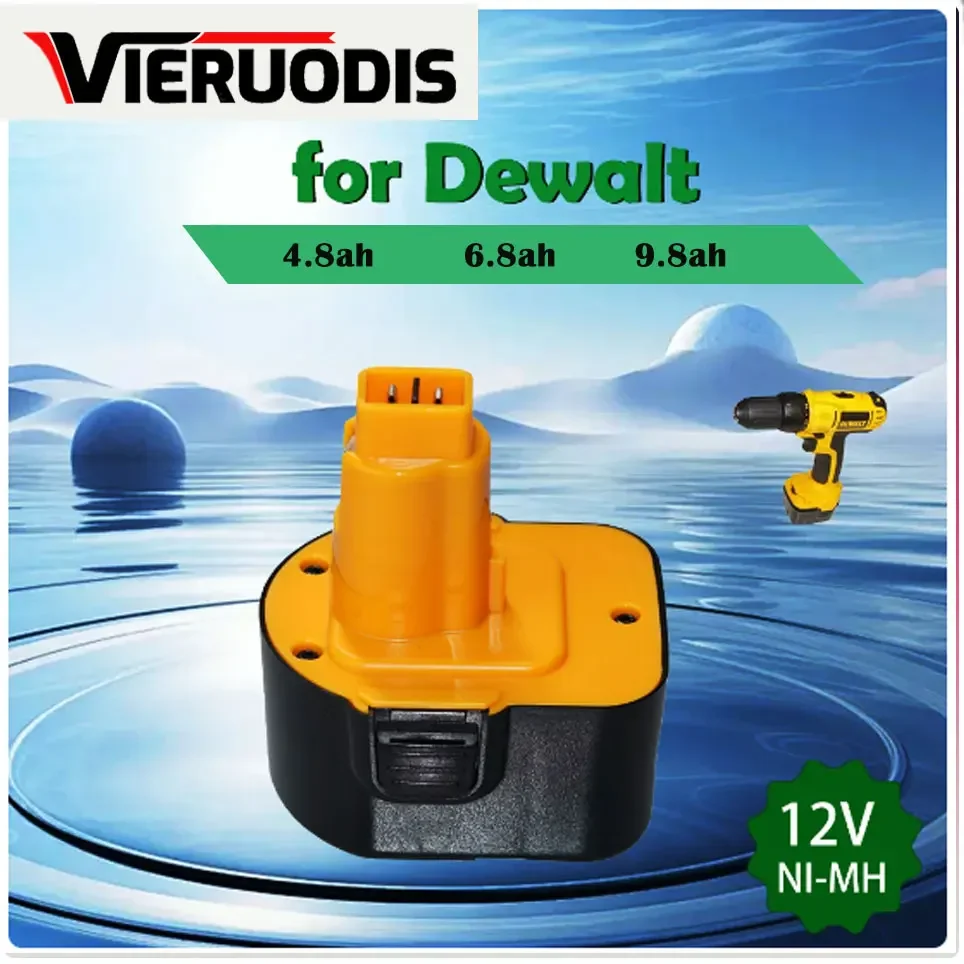 For Dewalt 12V Battery 4.8Ah DC9071 DW9072 DW9071 DE9074 DE9037 DE9071 DE9072 DE9075 12 Volt Battery Cordless Power Tool