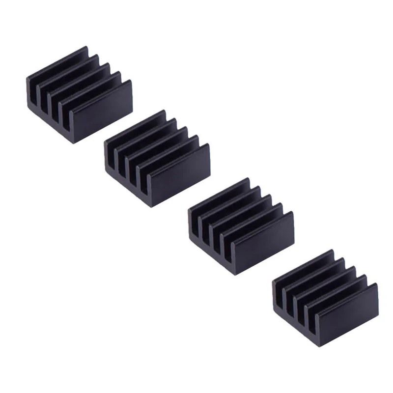 

8pcs Black Aluminum Heatsink Cooling Kit For Raspberry + 2 3 Models Circuit Board Cooler Notebook Computer Parts