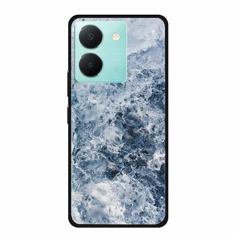 Soft Fashion Cover for Vivo Y27s 4G Case Silicone Wooden Pattern TPU Back Cases for VivoY27S 4G Cover Protector Cool Phone Shell