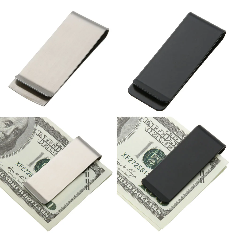 Stainless Steel Money Clip Metal Wallet Clip Multi-Function Slim Cash Clip Lightweight Credit Card Holder Clip for Men Gift