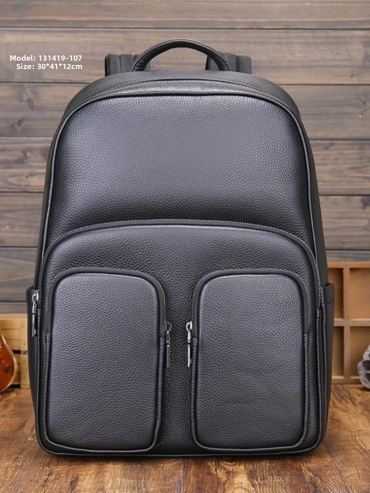 

Trendy Men's Backpack School Bag Checkerboard Pattern Large Capacity Double Shoulder Bag for Junior And High School Students