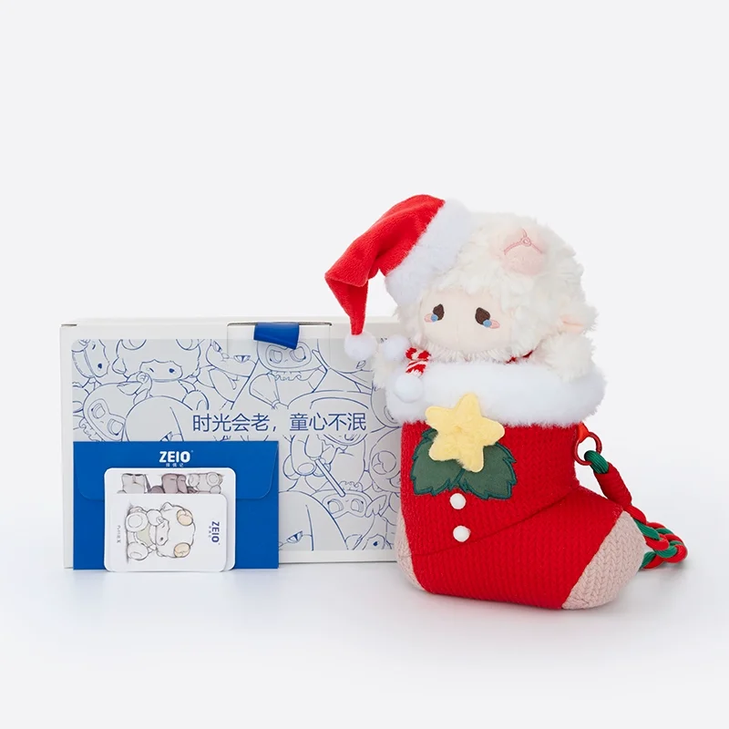 Bolso bandolera para fiesta de Navidad, lindo bolso de media de felpa de oveja para trajes, regalo de vacaciones sorpresa con factor Wow