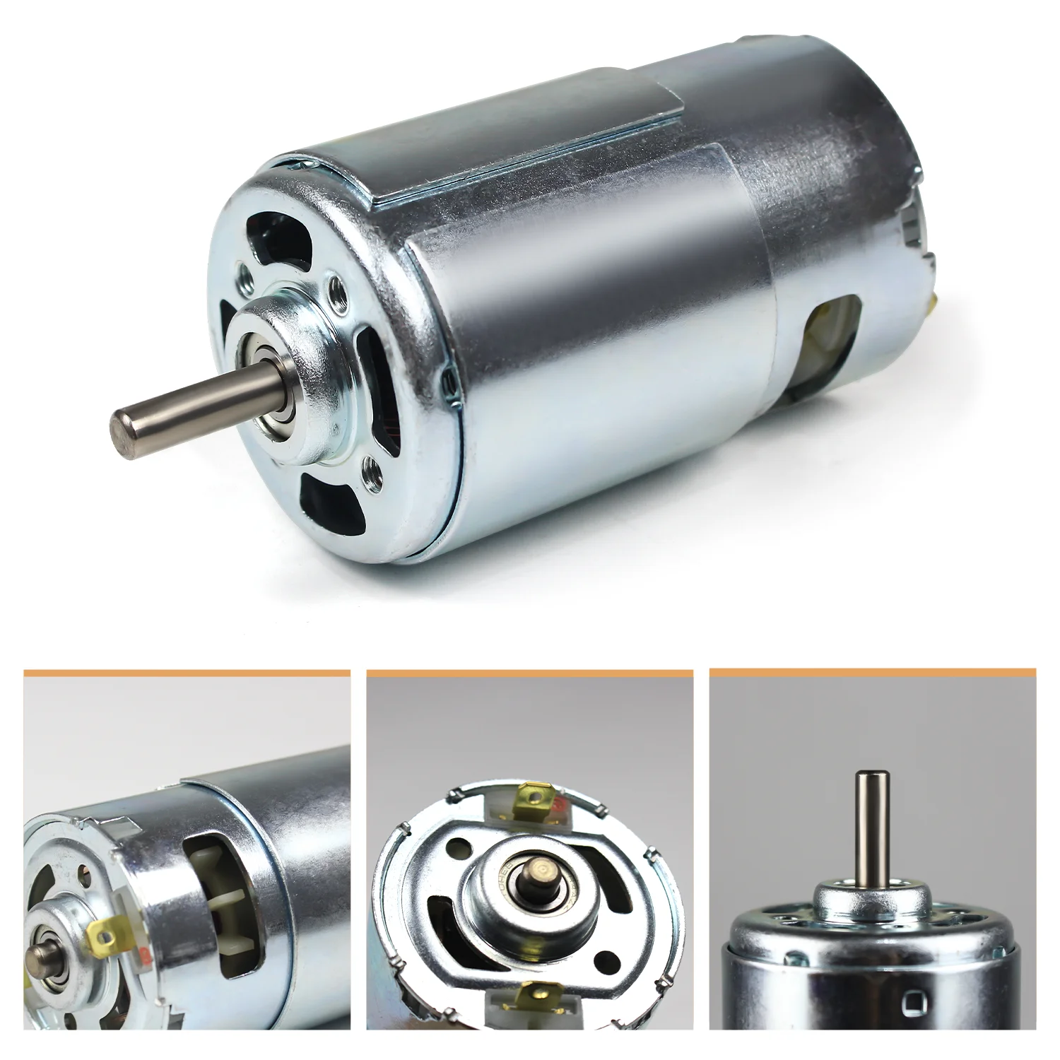 20000rpm CNC 997 Strong DC Brushed Spindle Motor 12-48V High Speed Dual Bearing For Engraving Machine